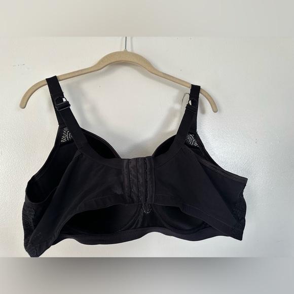 Black plus size comfort choice bra size 46D - Picture 3 of 8
